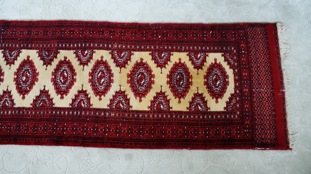 Long Vintage Wool Blend Runner