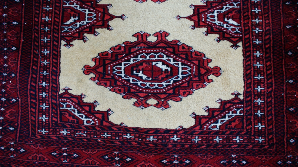 Long Vintage Wool Blend Runner