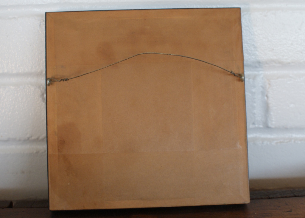 Vintage Colonial Women Framed Cross Stitch