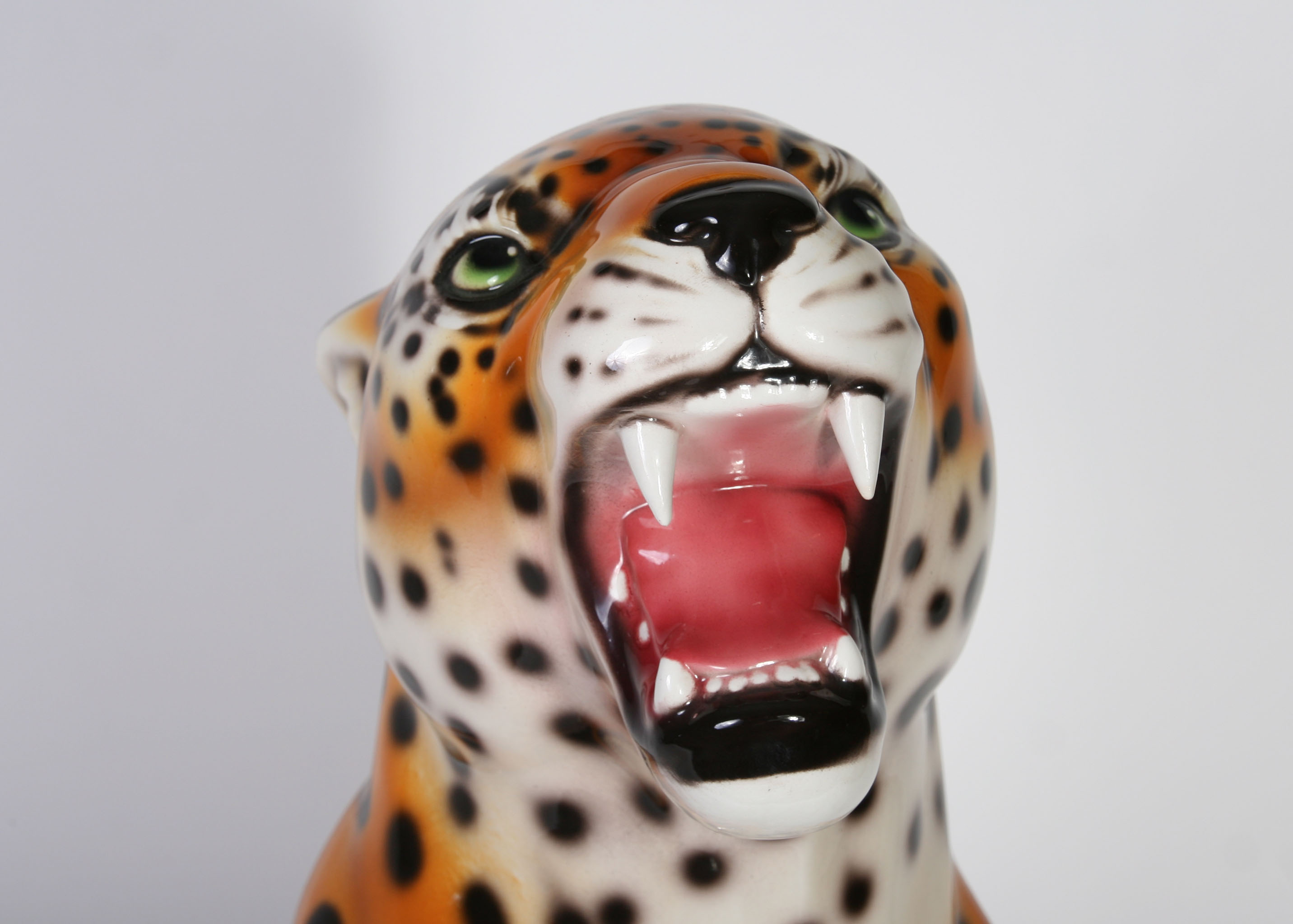 Hand Painted Italian Made Ceramic Cheetah