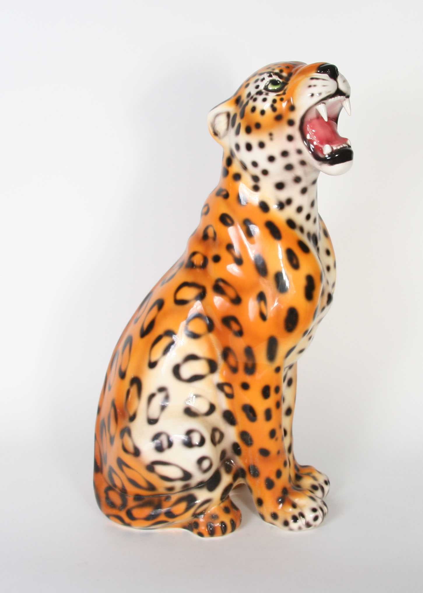 Hand Painted Italian Made Ceramic Cheetah