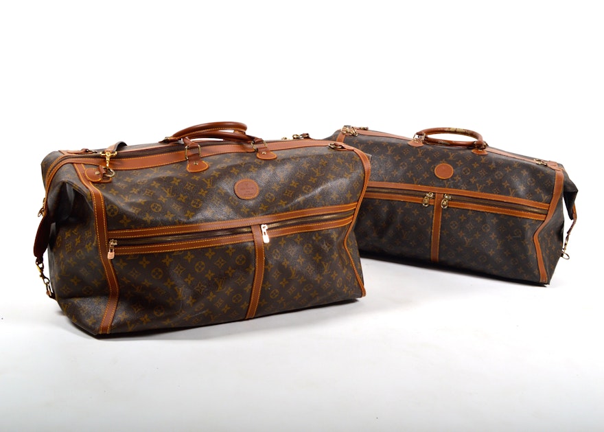 Duffle cloth handbag Louis Vuitton Brown in Cloth - 11485715