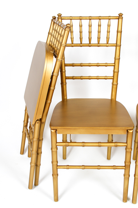 Set of Four Ballard Designs Folding Ballroom Chairs