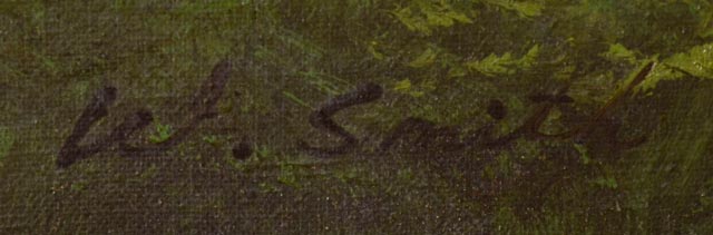 Oil on Canvas Landscape Painting Signed W. Smith