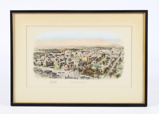 Lithographic Print of Richard Rummel's Drawing to Yale University