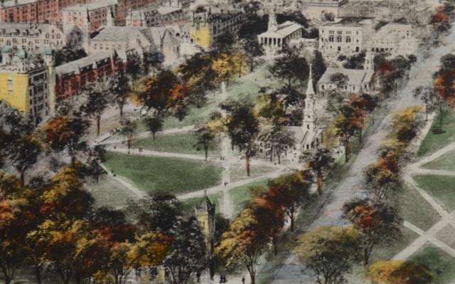 Lithographic Print of Richard Rummel's Drawing to Yale University