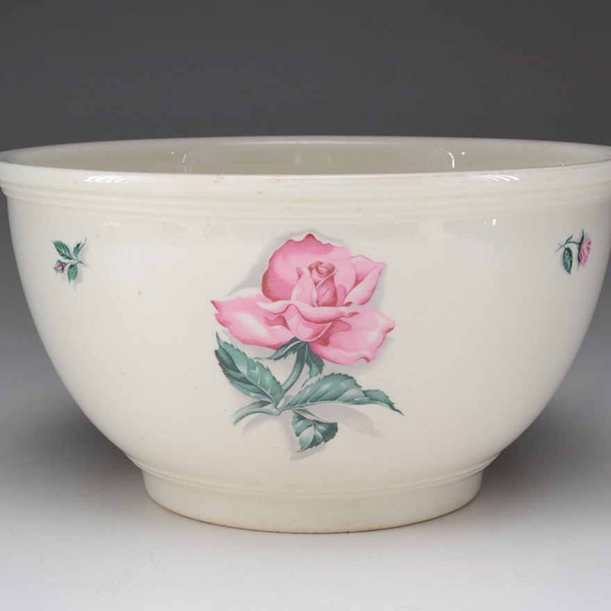 Homer Laughlin "Rhythm Rose" Mixing Bowl