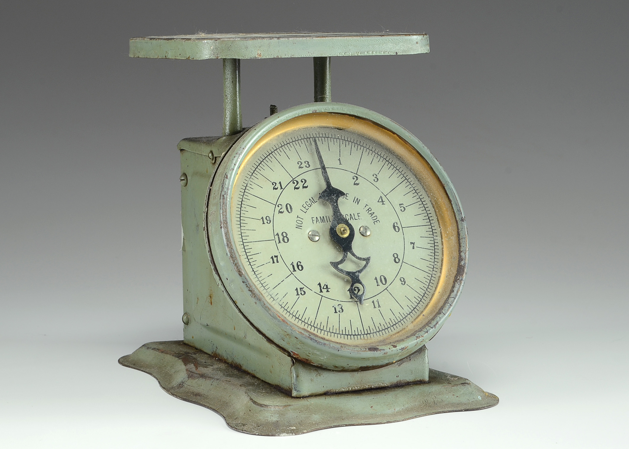 Vintage Family Scale and Milk Glass Condiment Set