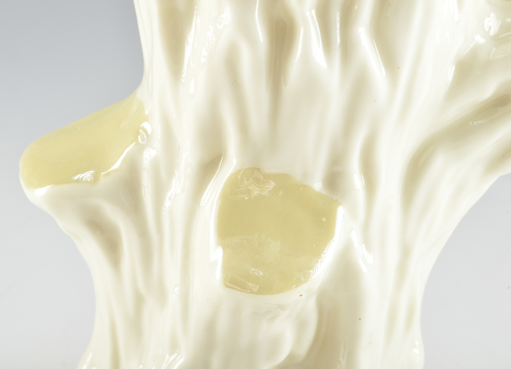 Irish Belleek Tree Trunk Vase