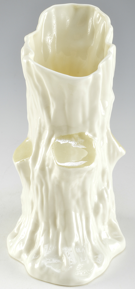 Irish Belleek Tree Trunk Vase