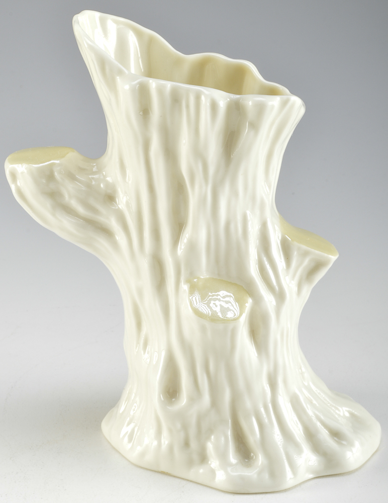 Irish Belleek Tree Trunk Vase