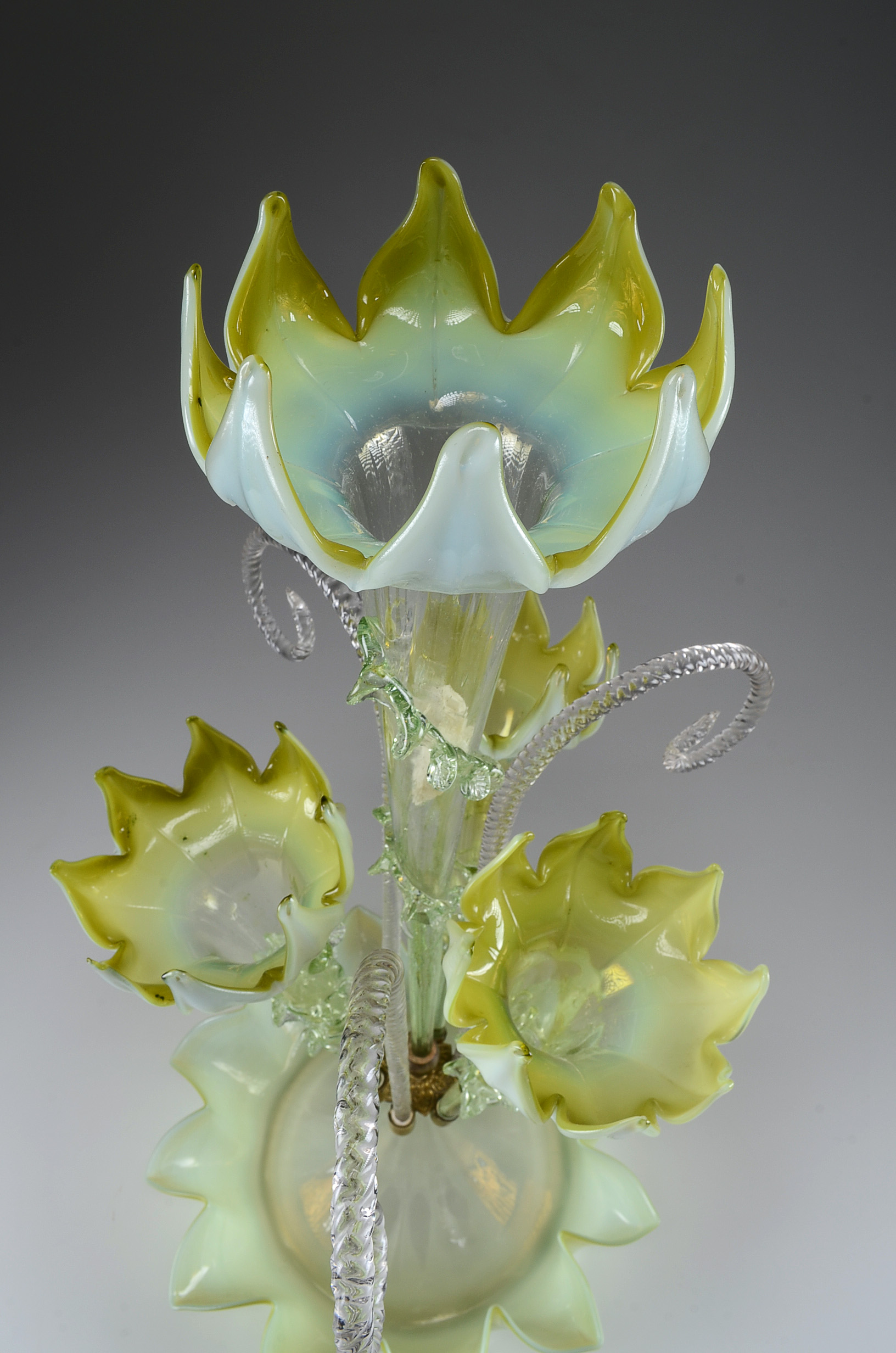 Victorian Art Glass Epergne