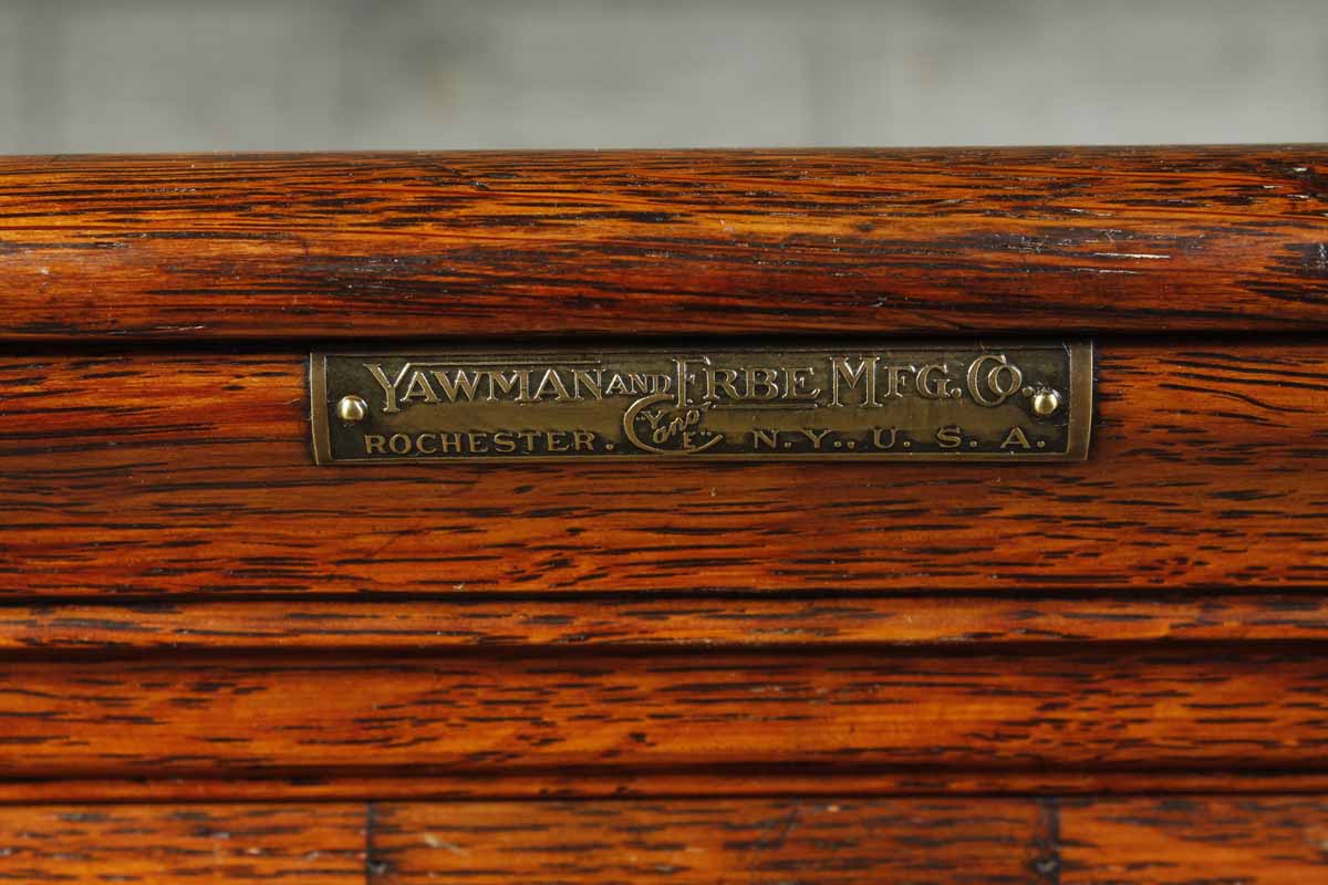 Antique Yawman and Erbe Mfg. Co. Filing Cabinet