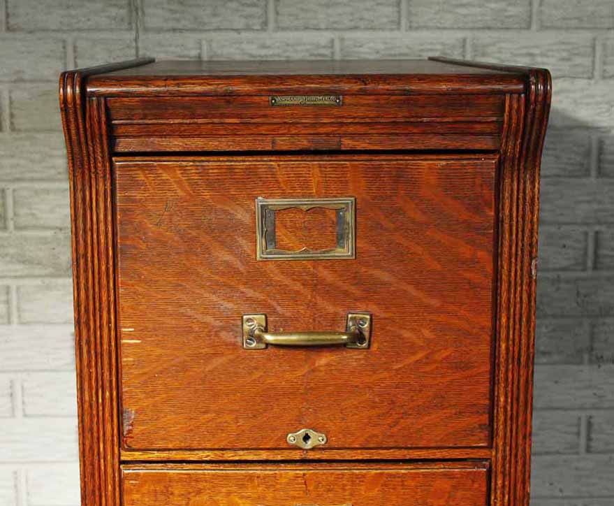 Antique Yawman and Erbe Mfg. Co. Filing Cabinet