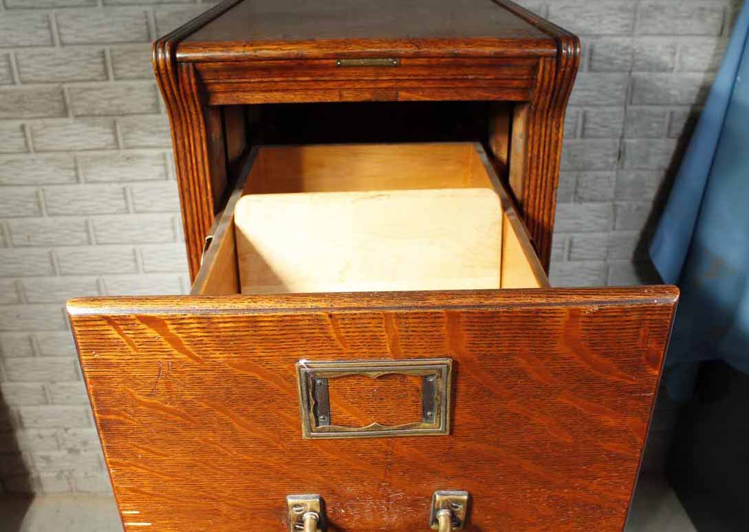 Antique Yawman and Erbe Mfg. Co. Filing Cabinet