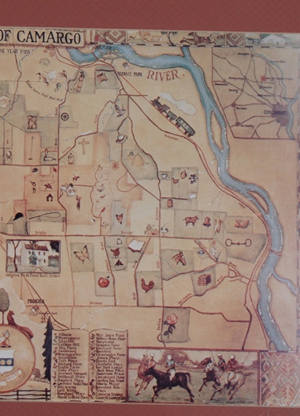 Reproduction Map of Camargo In The Year 1928