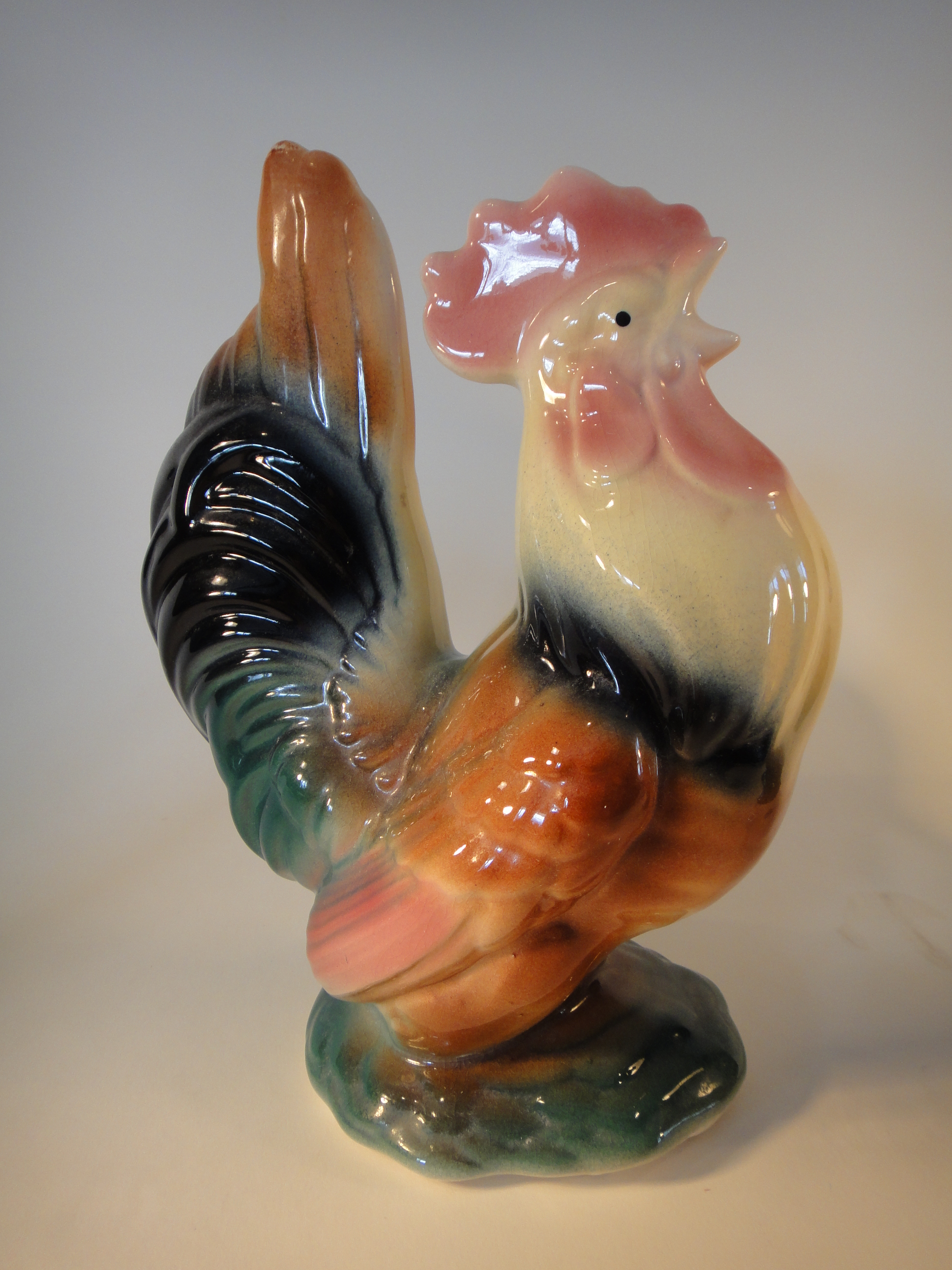 Vintage Porcelain Royal Copley Rooster & Hen