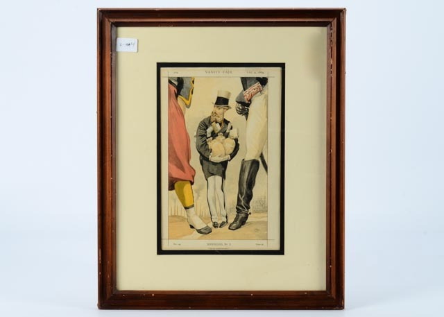 Vintage Vanity Fair Hand-Tinted Caricature Lithograph