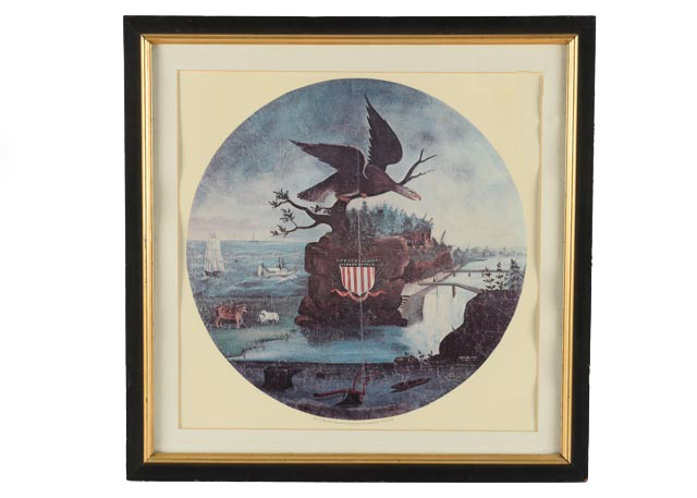 'Whig Political Banner' American Folk Artist T. Kennedy Print