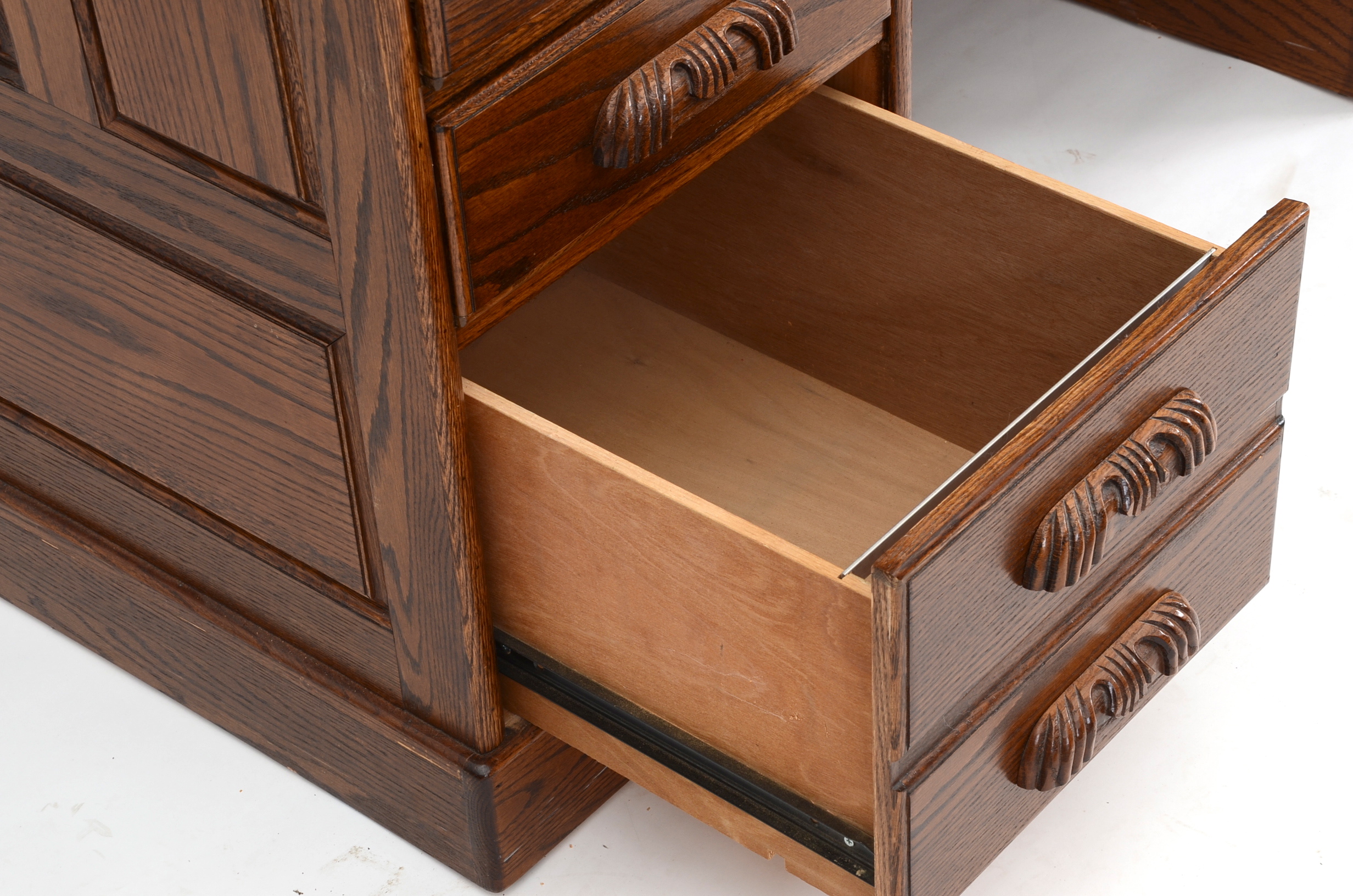 Postmaster Roll-Top Oak Desk