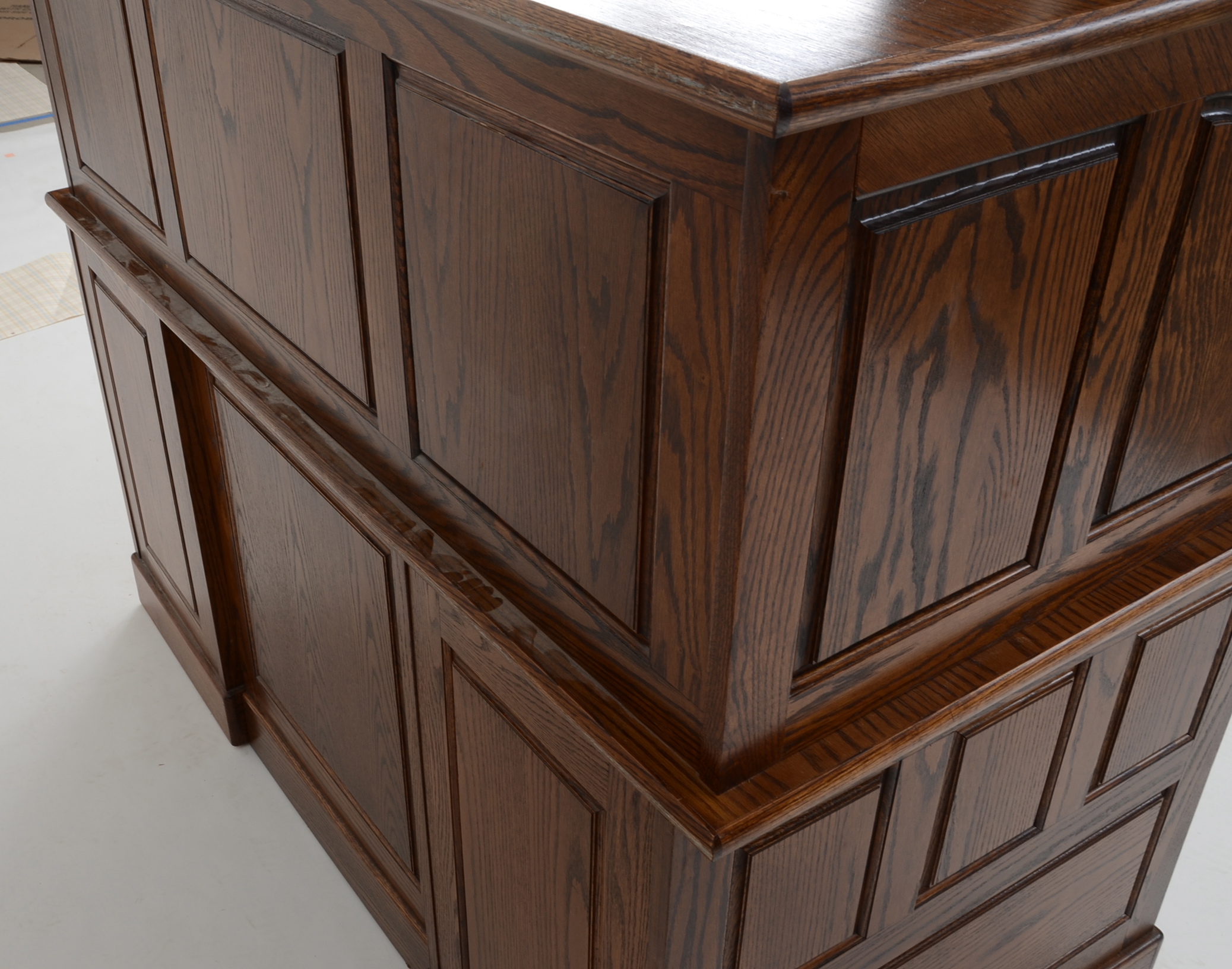 Postmaster Roll-Top Oak Desk