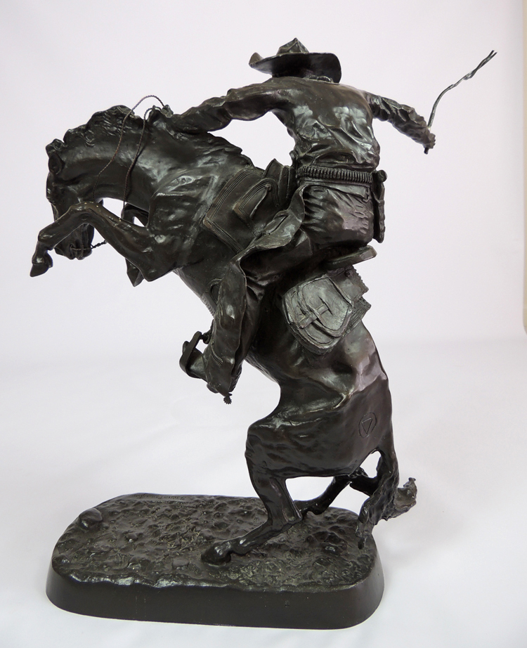 Frederic Remington Bronze Recast Sculpture "Bronco Buster" EBTH