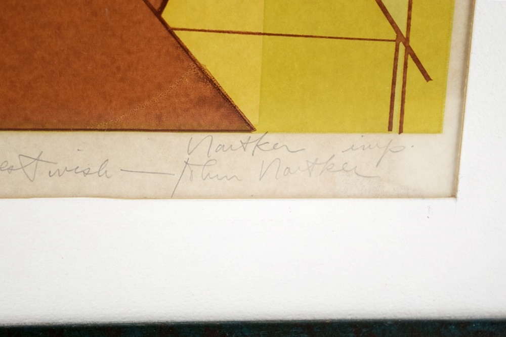 Signed and Number Serigraph by Cincinnati Artist John Nartker