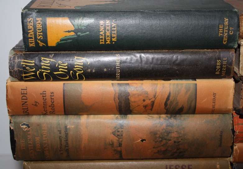 Collection of Colorful Vintage Books