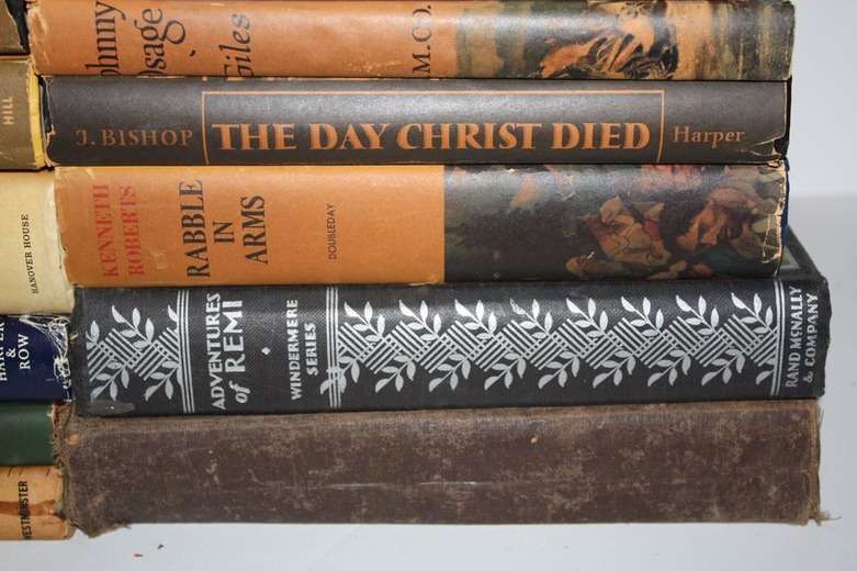 Collection of Colorful Vintage Books