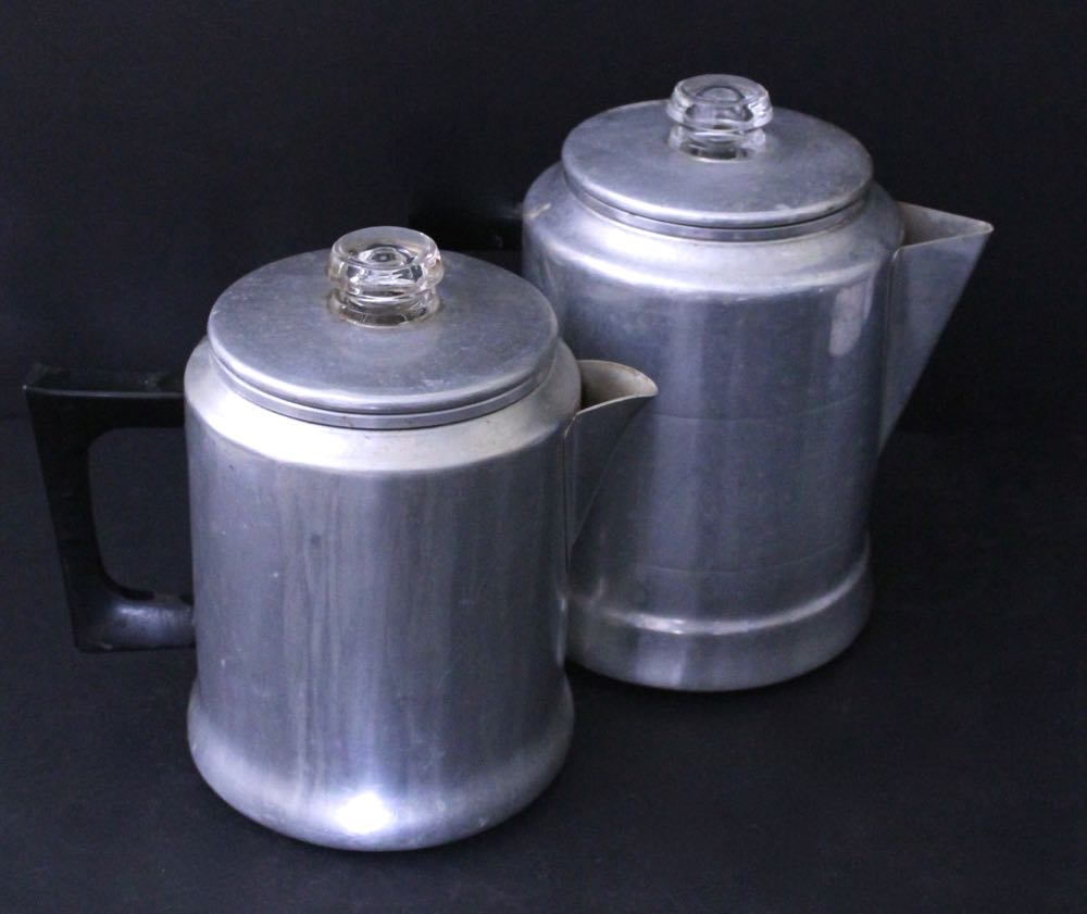 Set of Vintage and Modern Coffee Pots