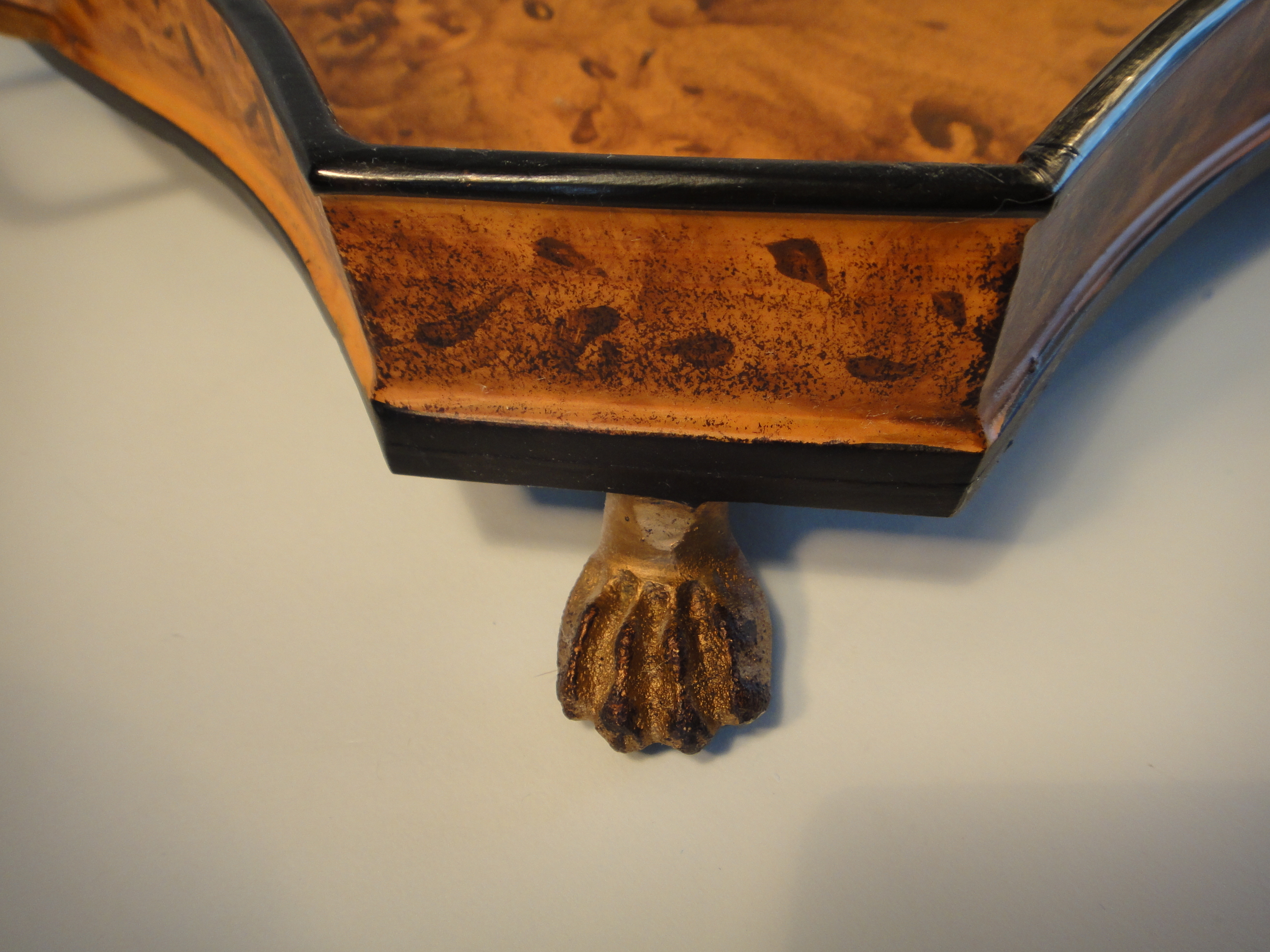 Vintage Footed Metal Pheasant Serving Tray