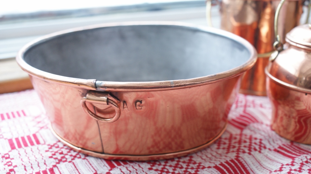 Three Pieces of Decorative Copper