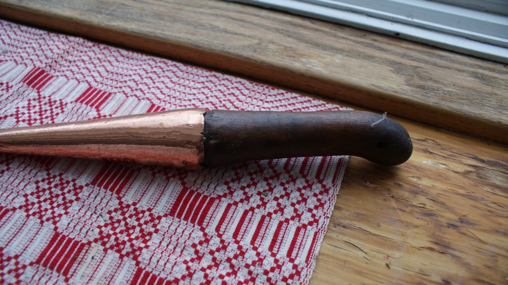 Primitive Style Copper Dipper and Strainer