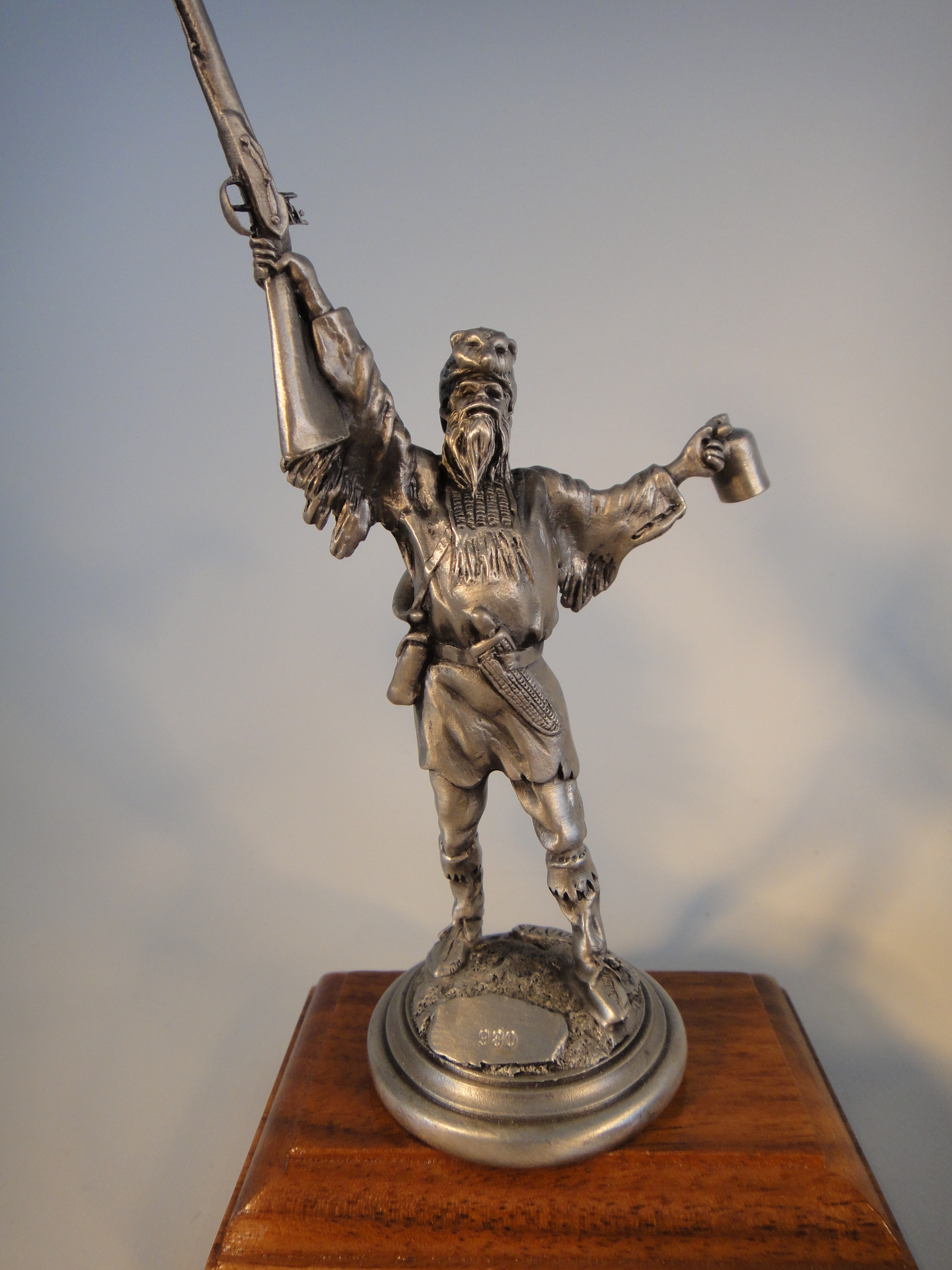 Collection of Seven Polland Miniature Pewter Sculptures Chilmark