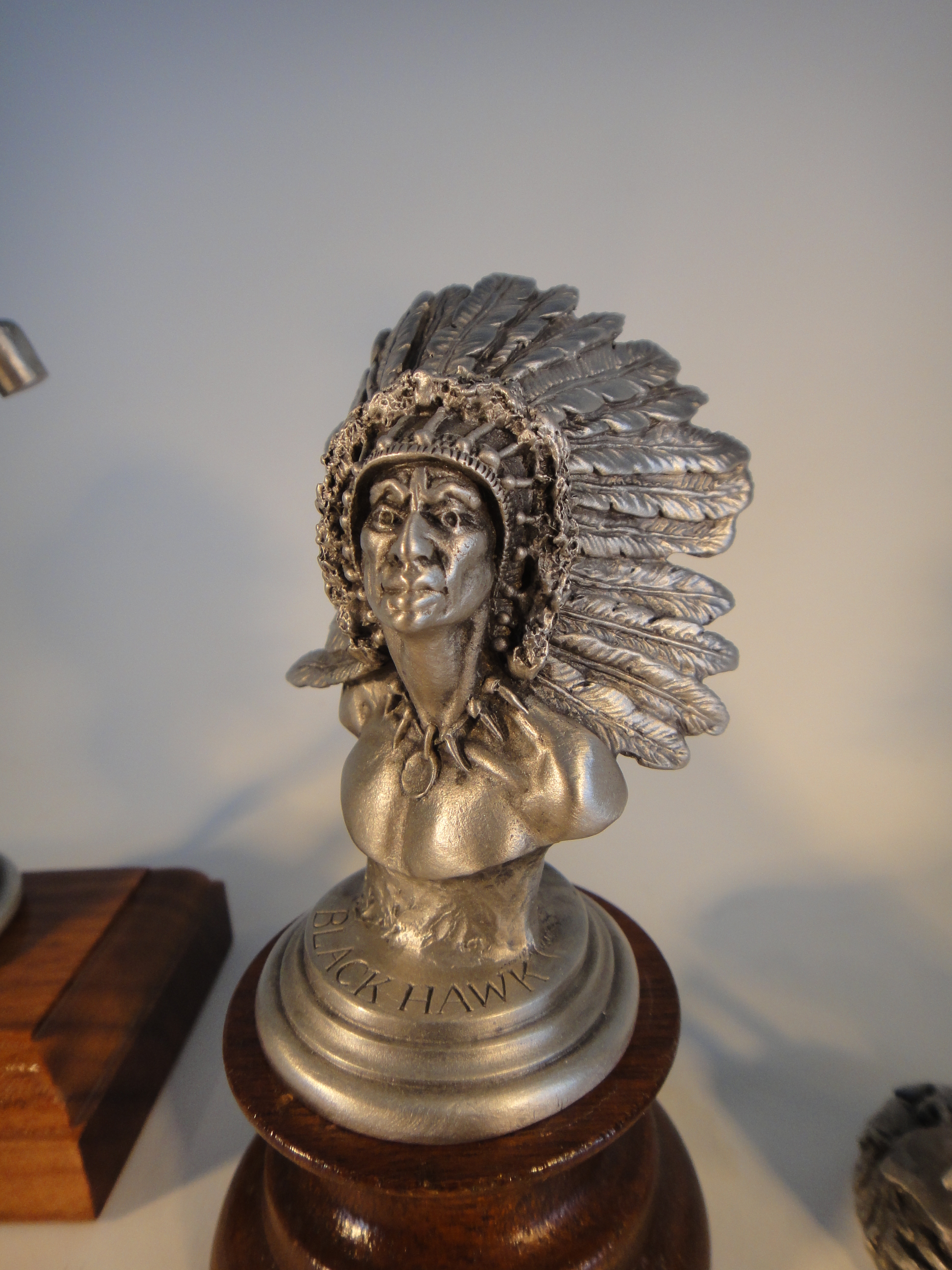 Collection of Seven Polland Miniature Pewter Sculptures Chilmark