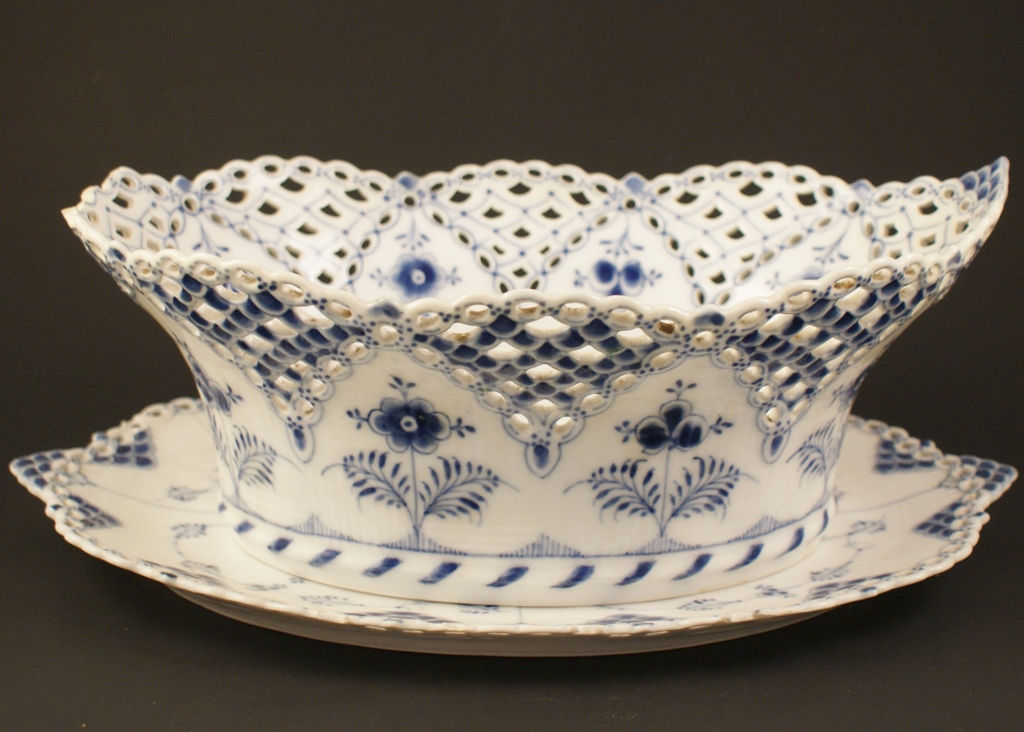 Royal Copenhagen Porcelain Compote & Plattter