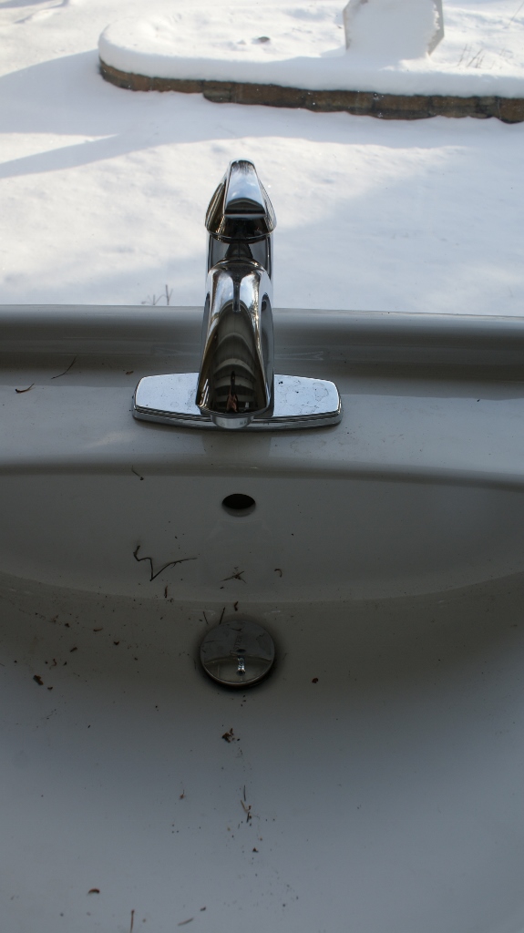 Pfister Unused Sink and Faucet with Vanity