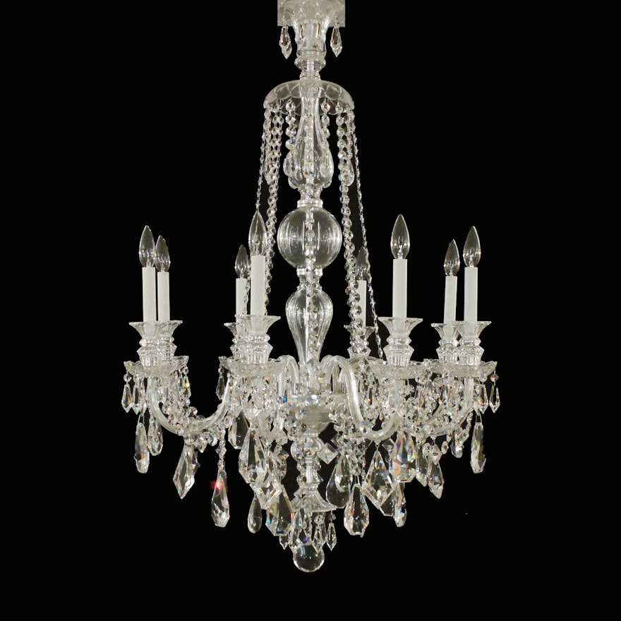 Eight Lamp All Crystal Chandelier by Schonbek