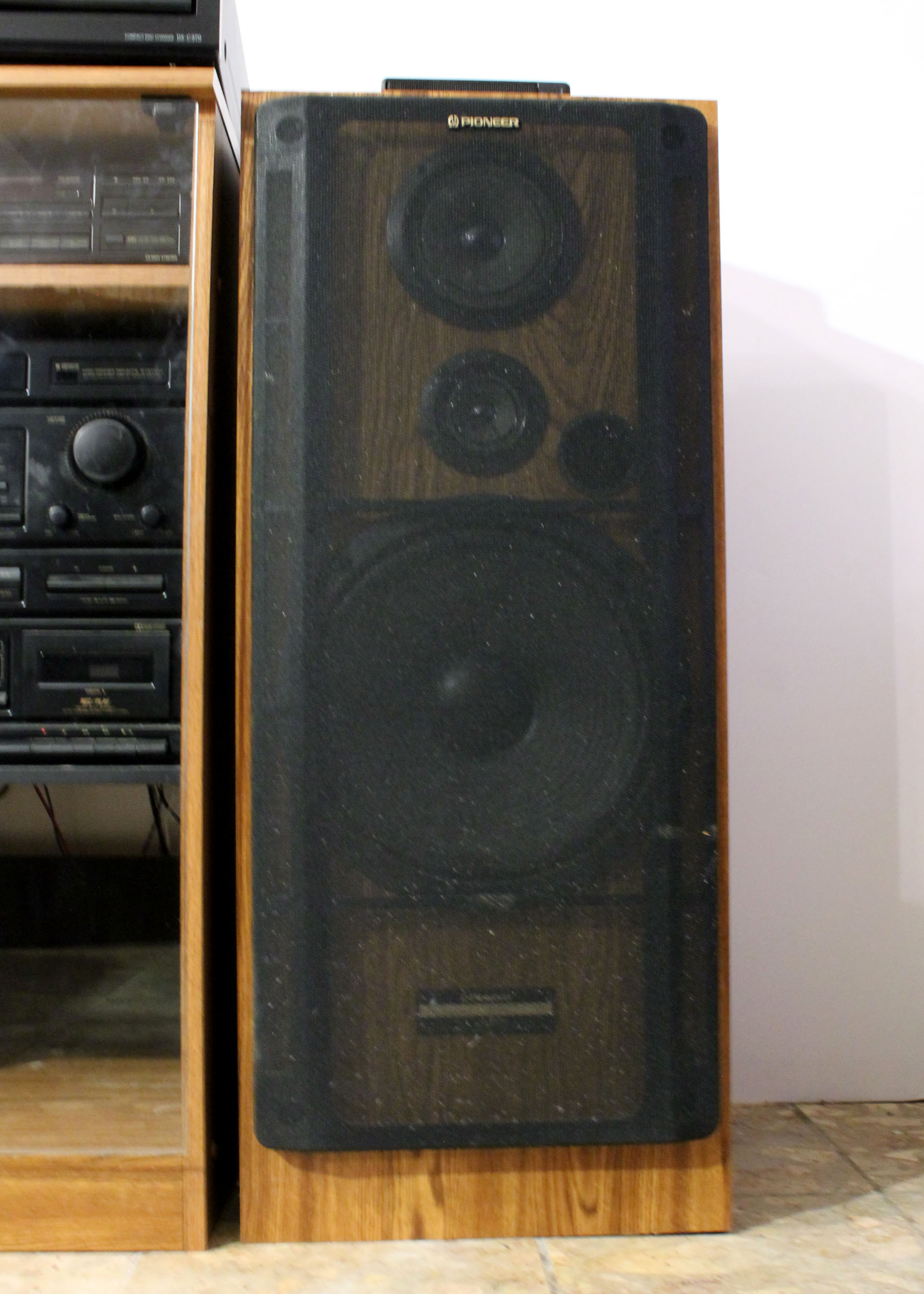 Pioneer Stereo System with Cabinet