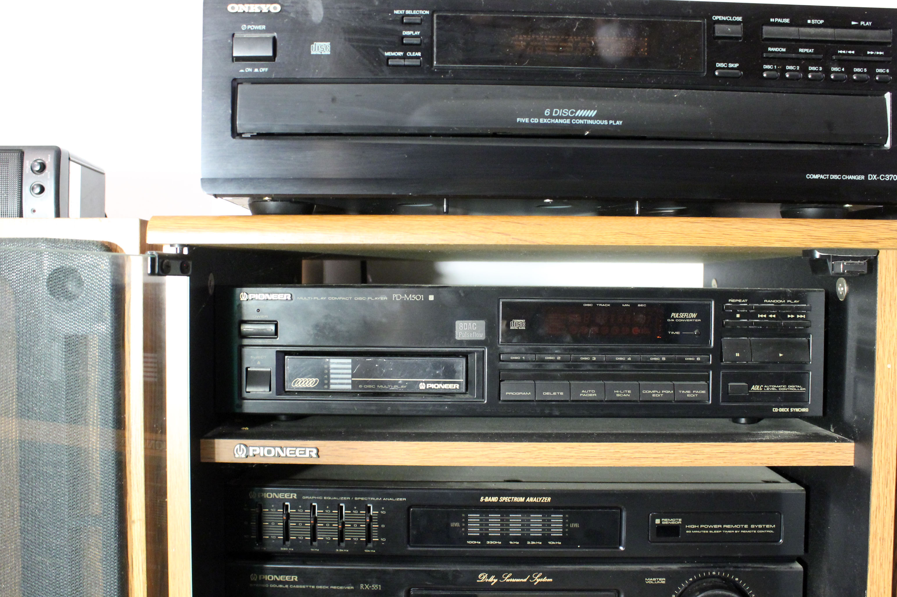 Pioneer Stereo System with Cabinet