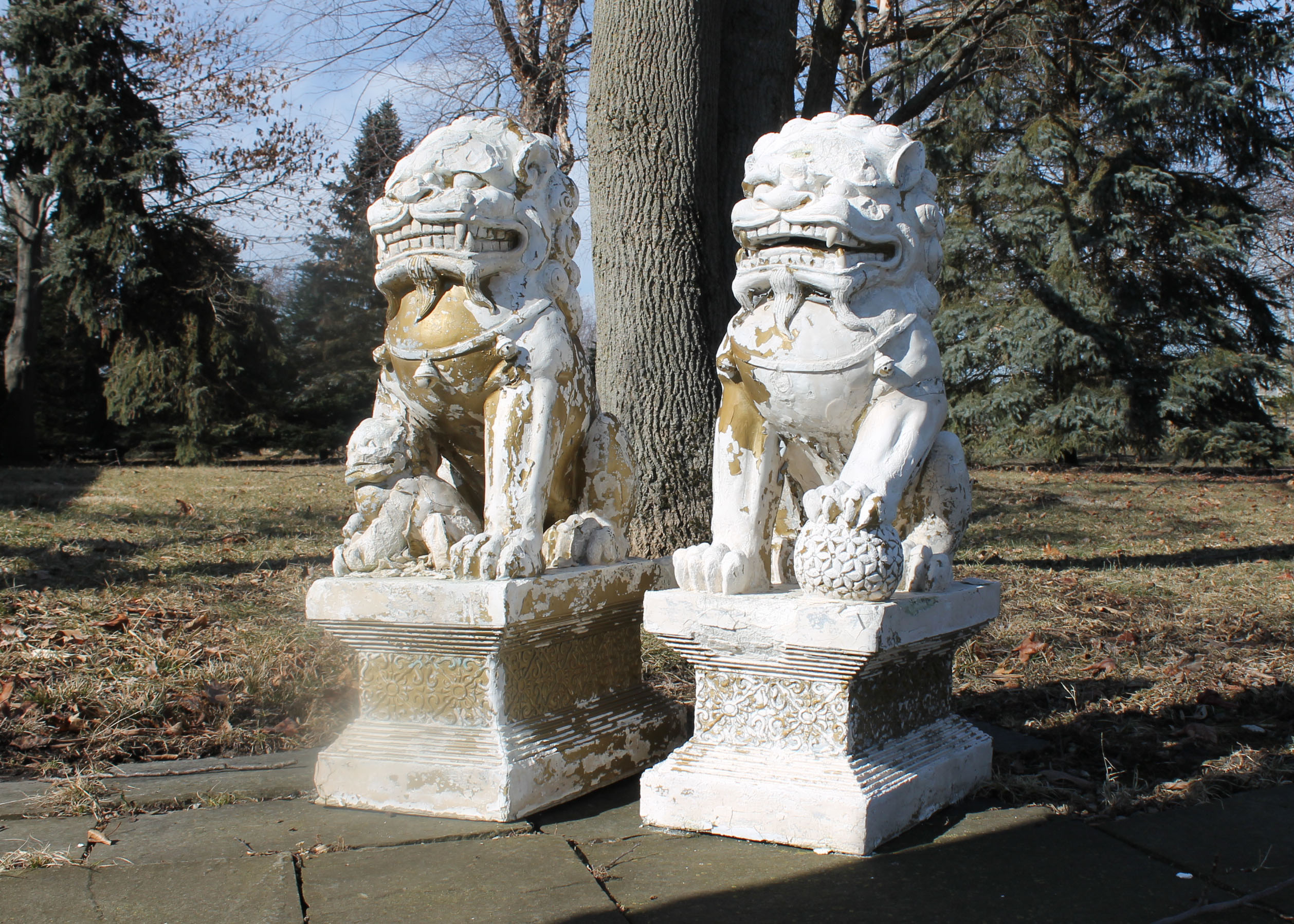 A Pair of Chinese Foo Dogs