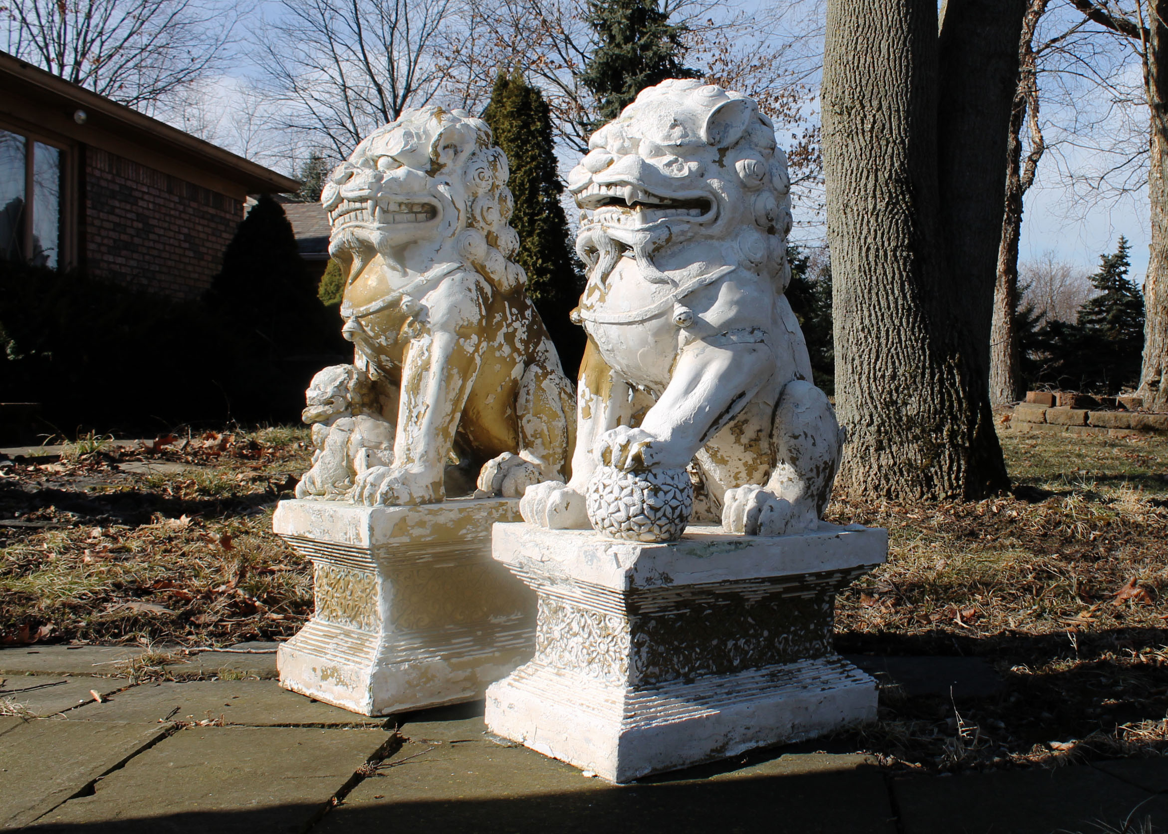 A Pair of Chinese Foo Dogs