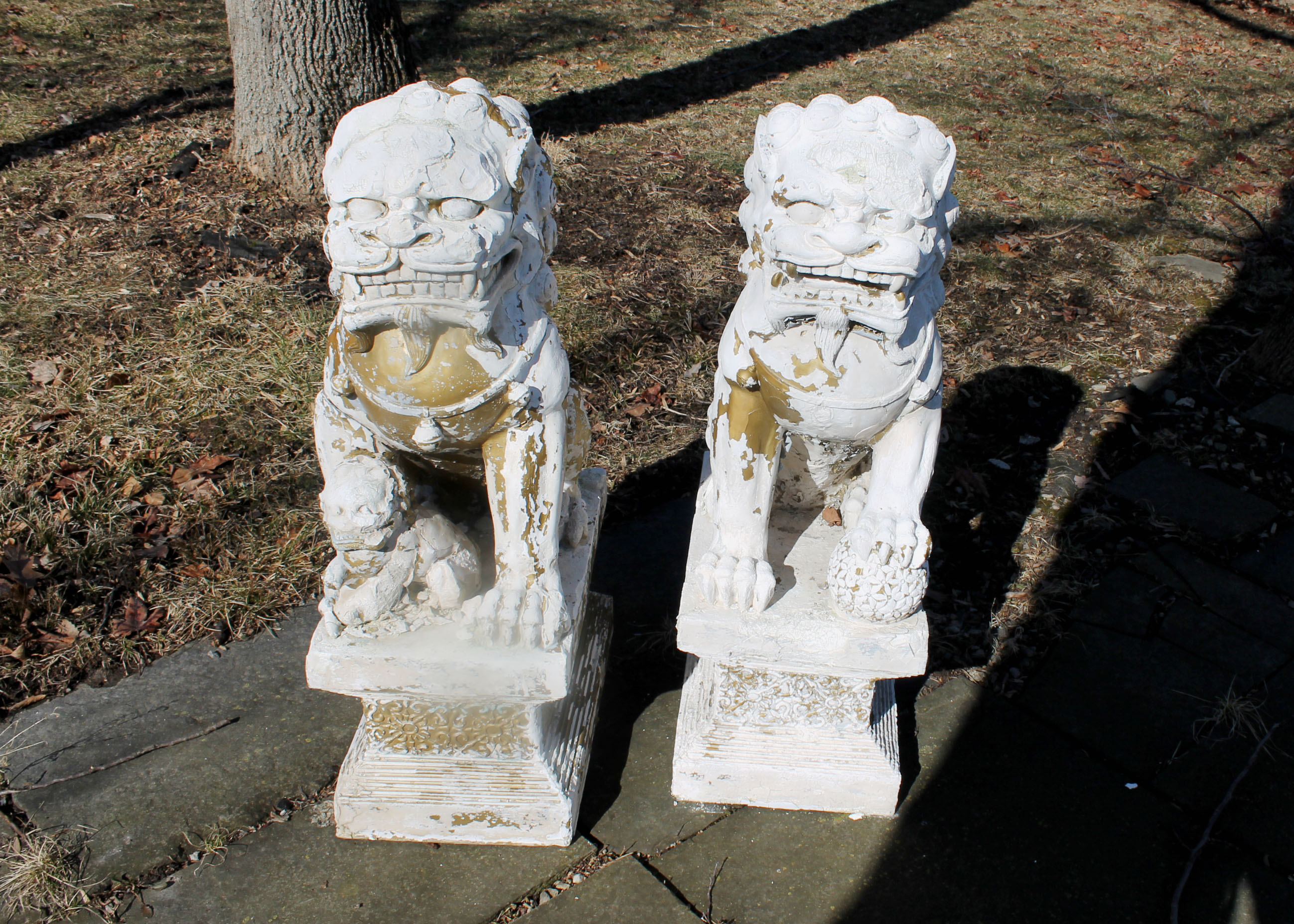 A Pair of Chinese Foo Dogs