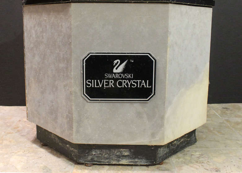 Swarovski Crystal Glass Surround Retail Tower Display Cabinet