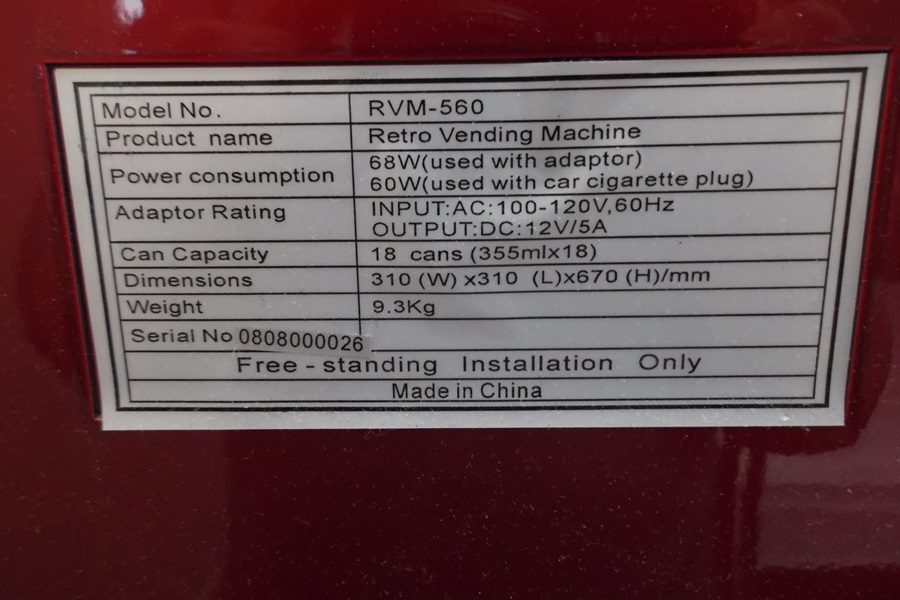 Nostalgia Electronics Retro Vending Machine