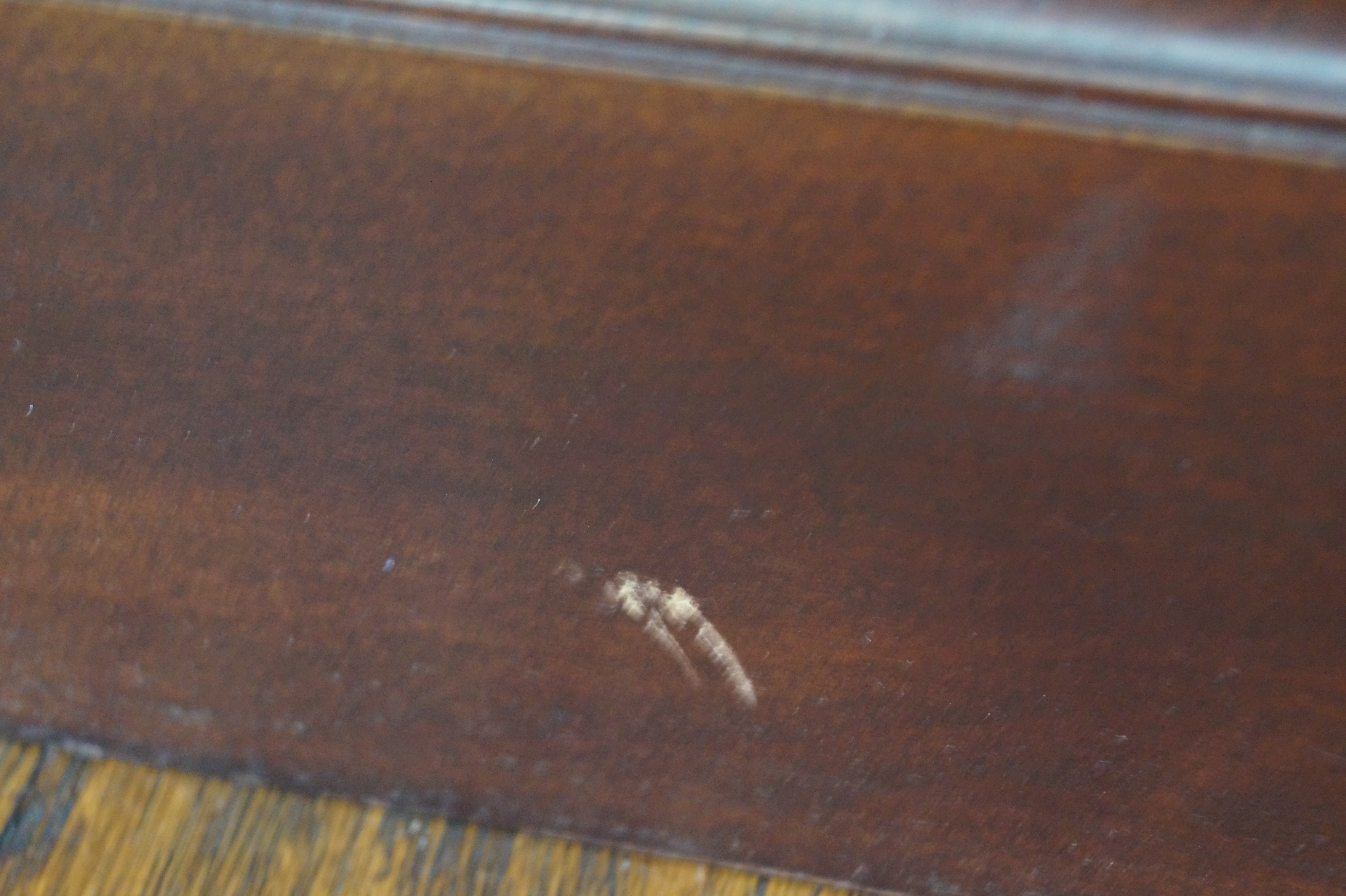 Philip Reinisch Cherry Finish Curio Cabinet with Beveled Glass