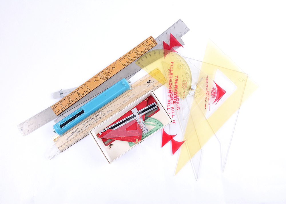 Vintage Protractors and Rulers
