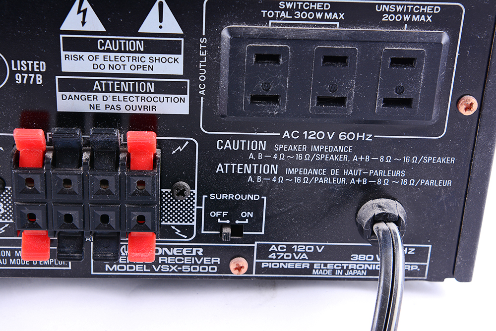 Pioneer Audio/Video Stereo Receiver