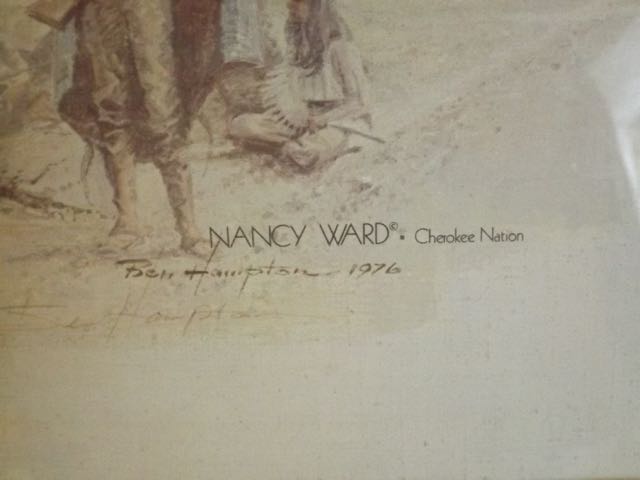 Framed Print of Ben Hampton's "Nancy Ward: Cherokee Nation"