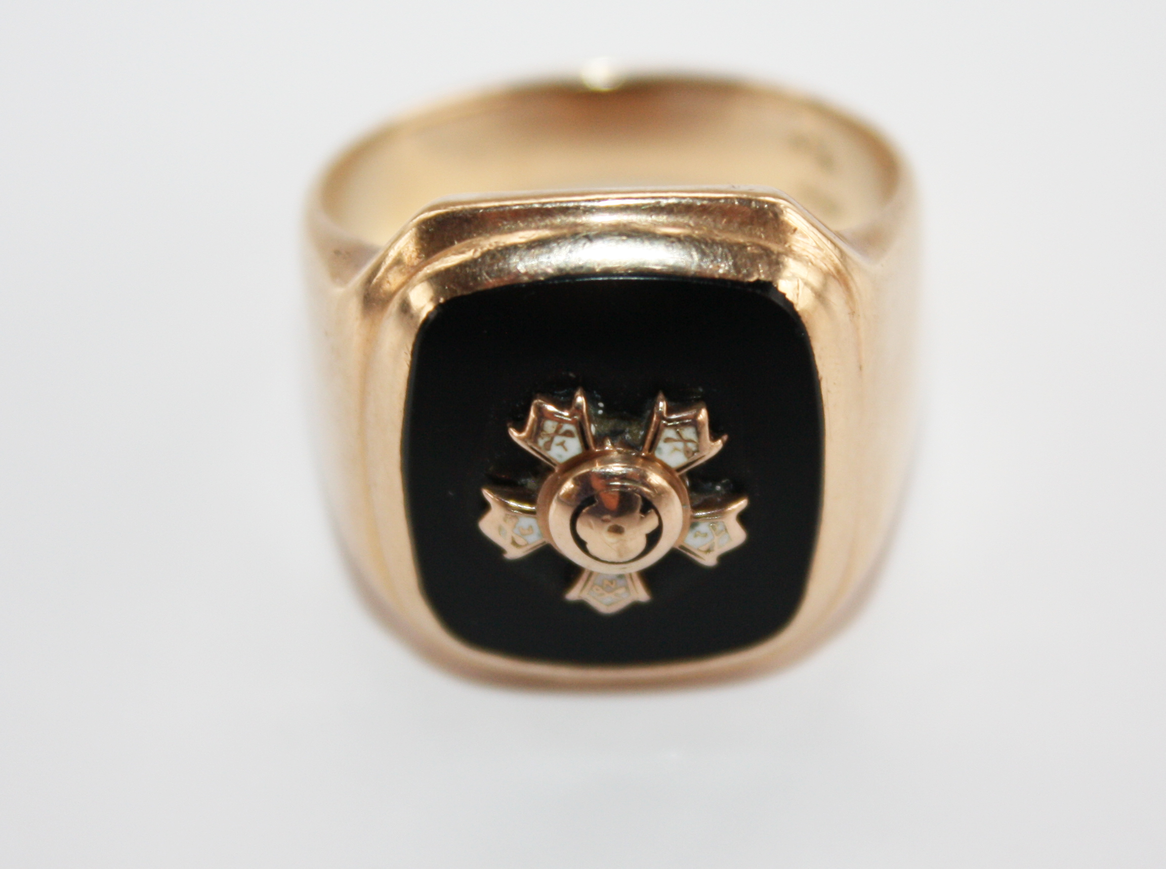 Vintage Fraternity 10K Gold Ring and Pins
